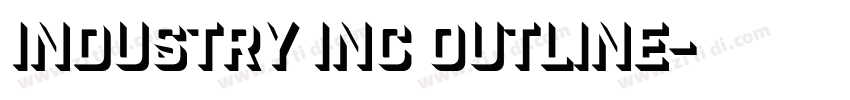 Industry Inc Outline字体转换